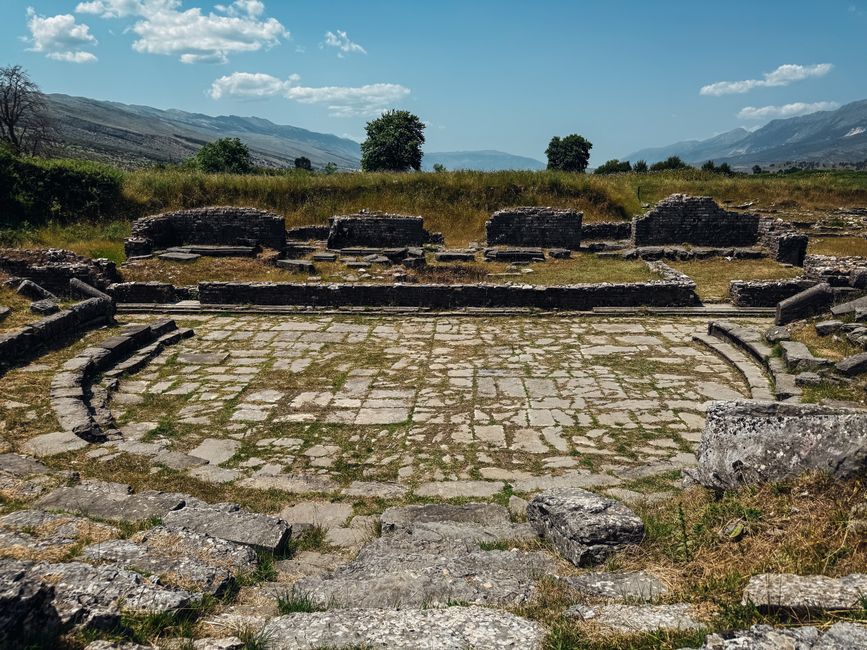 Ancient amphitheatre ruins at Butrint National Park